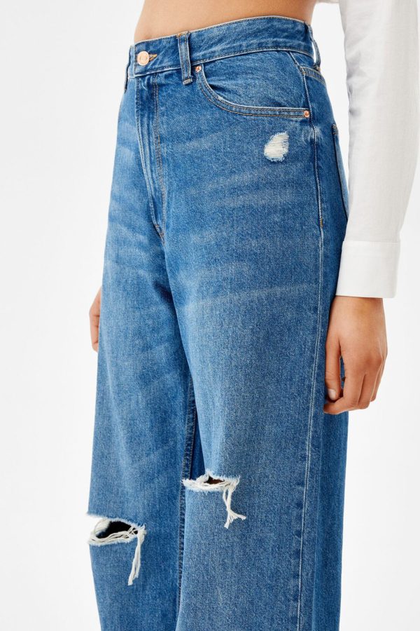 Ripped Wide-Leg ’90s Jeans - Image 3